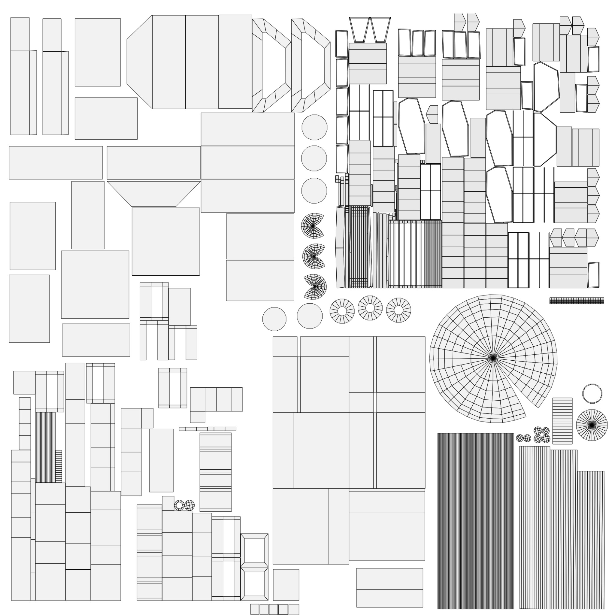 Satellite Low-poly 3D model_19