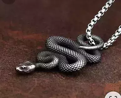 antique snake pendant 