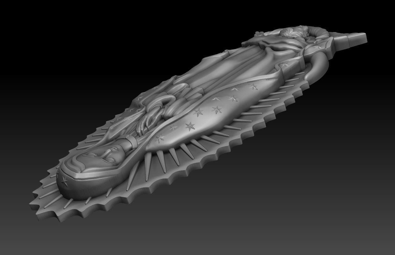Virgin of Guadalupe 4 3D print model_12