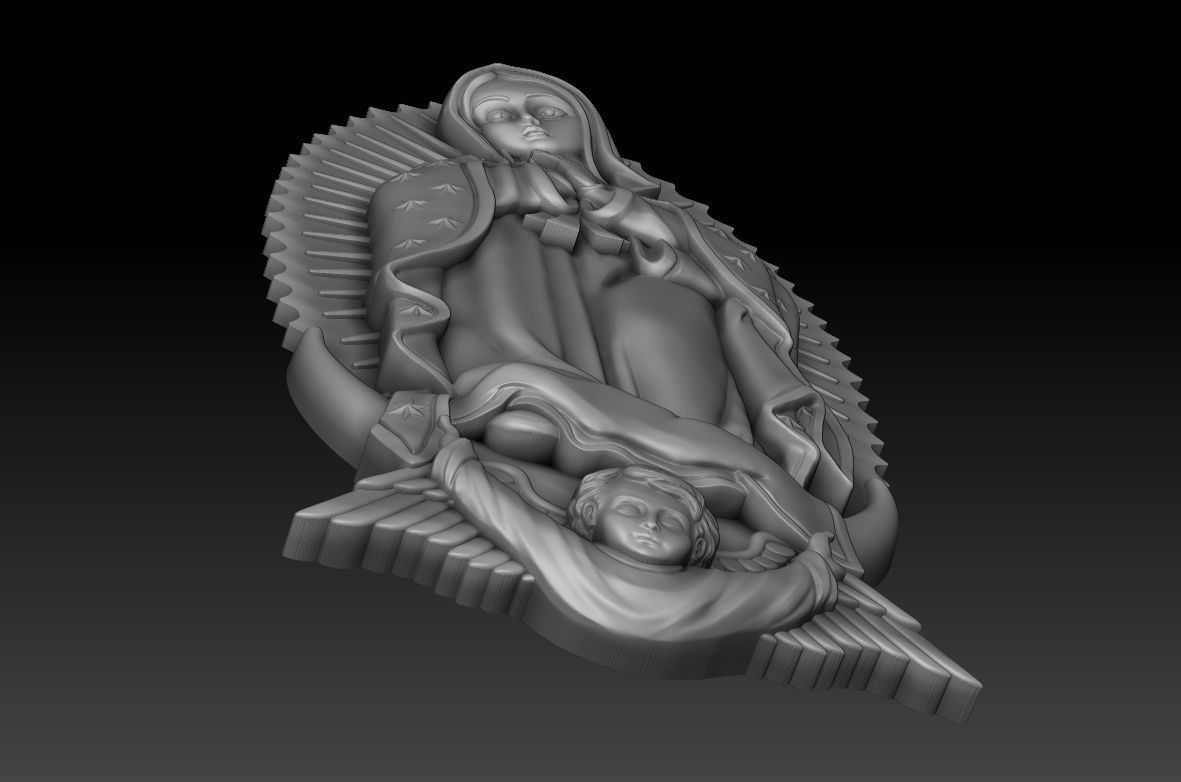 Virgin of Guadalupe 4 3D print model_10