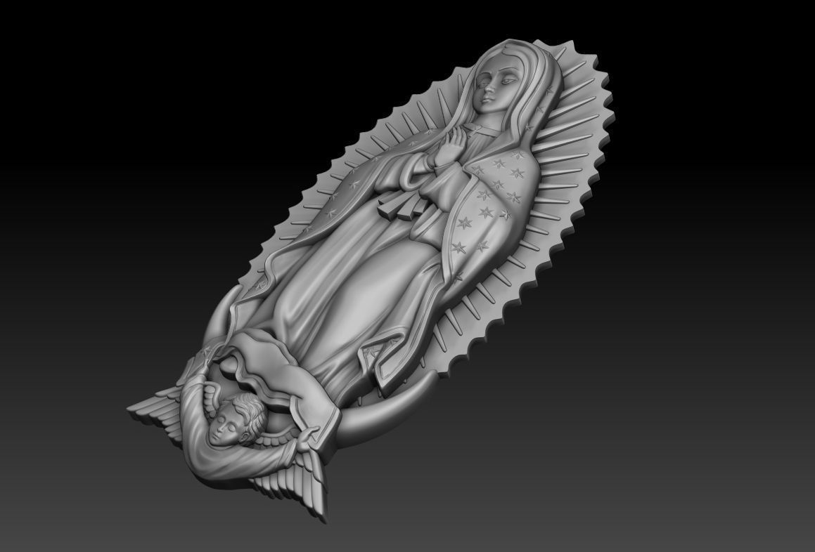 Virgin of Guadalupe 4 3D print model_9