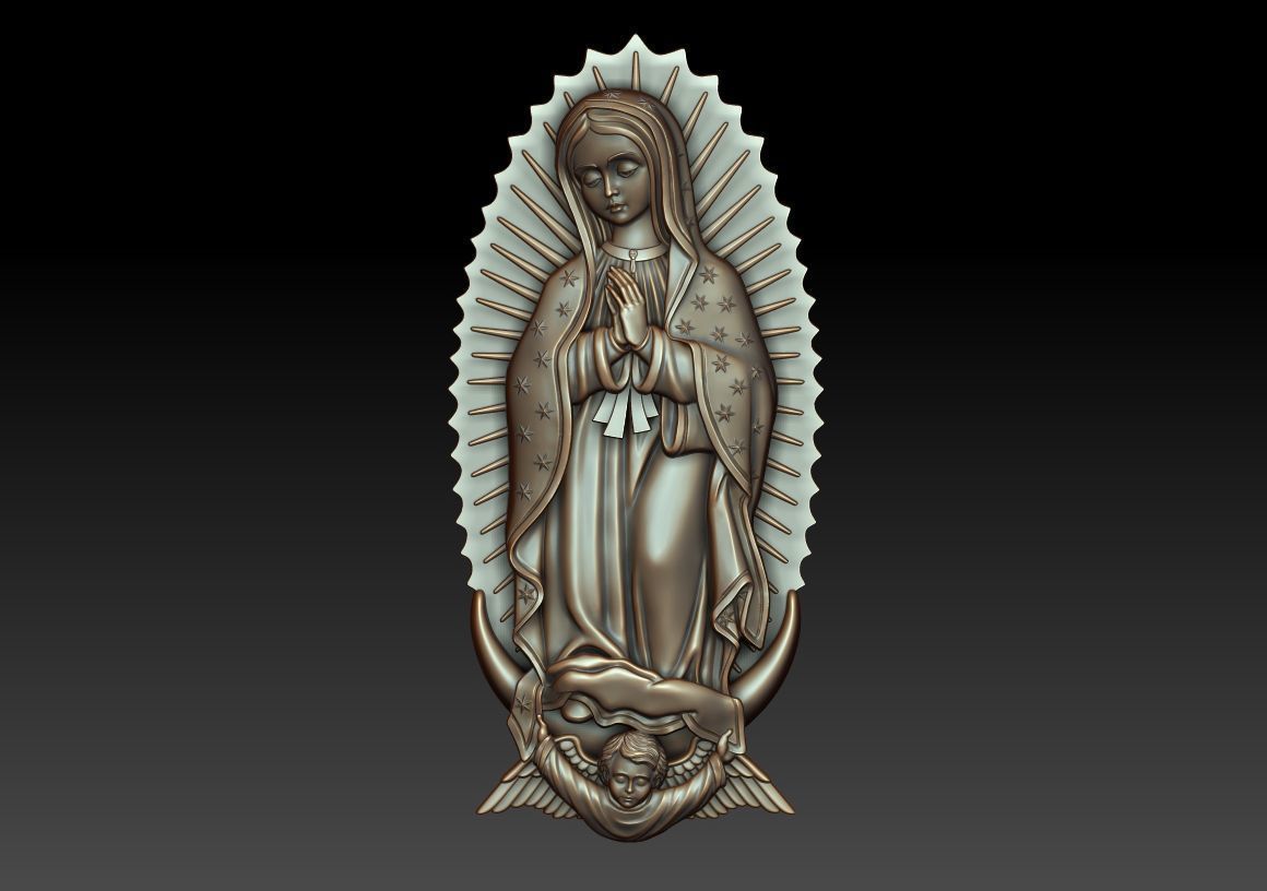 Virgin of Guadalupe 4 3D print model_13