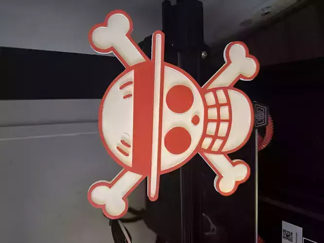 One Piece Straw Hat Pirates Jolly Roger 2 Sizes Available