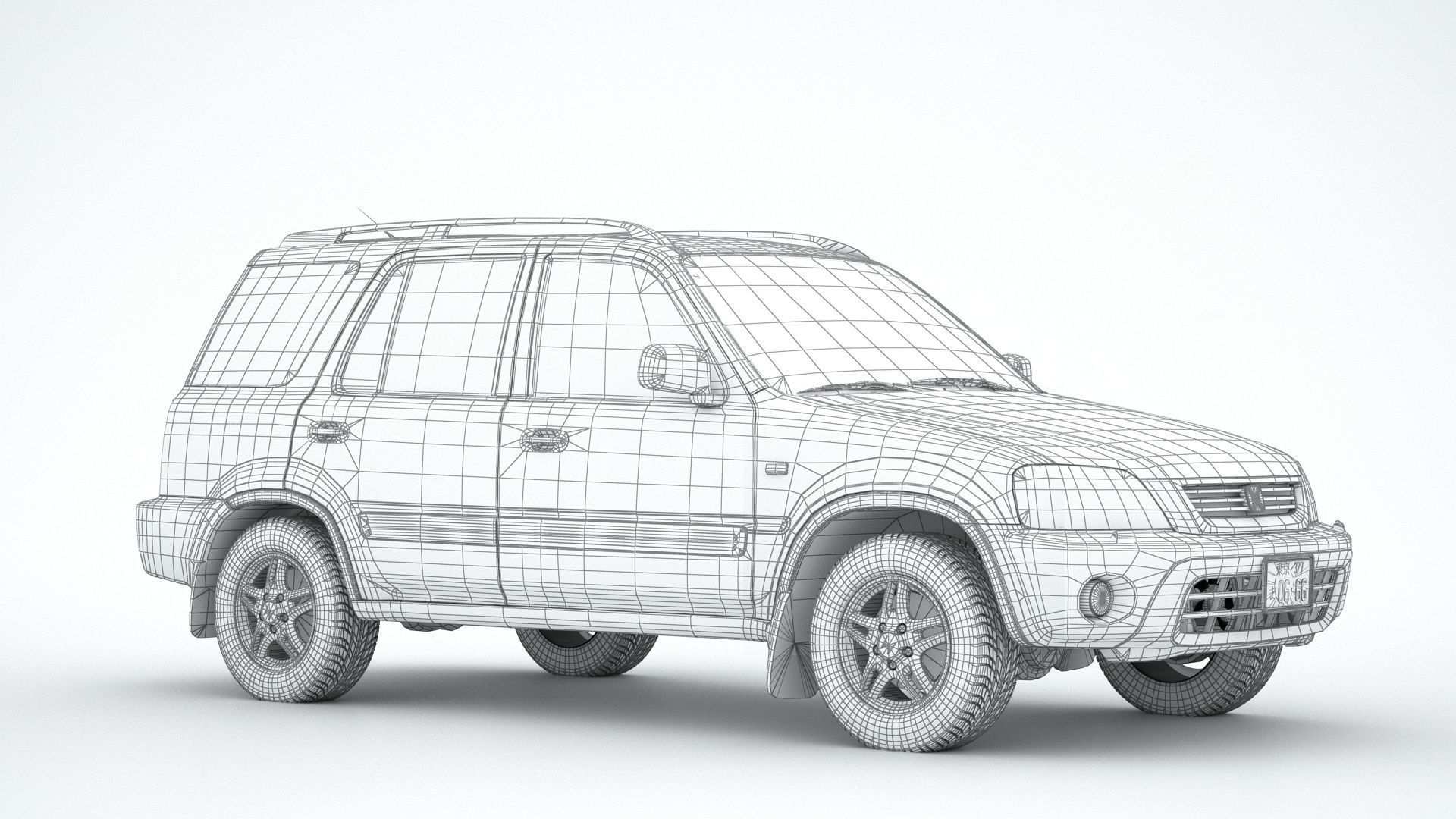 Honda CR-V JDM 2001 3D model_11