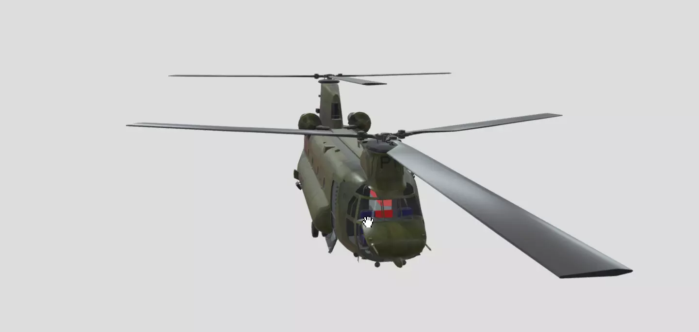 Chinook Free low-poly 3D model