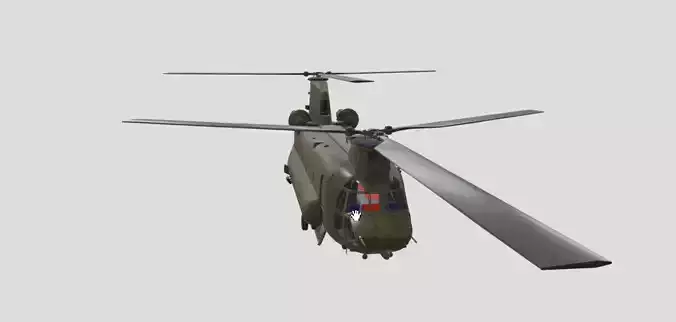 Chinook Free low-poly 3D model
