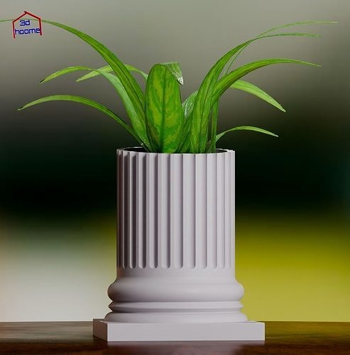 Ancient Roman Column Planter 3D print model