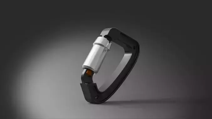 Climbing Carabiner brick 3D model