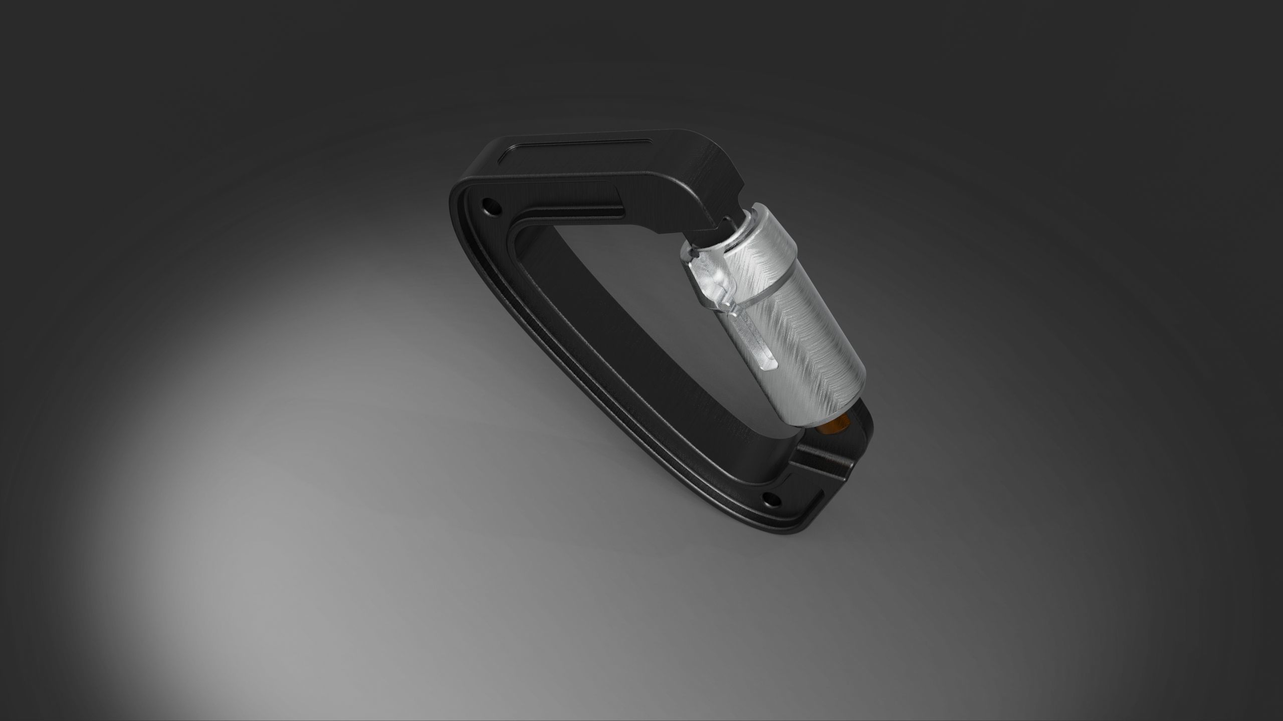 Climbing Carabiner brick 3D model_3