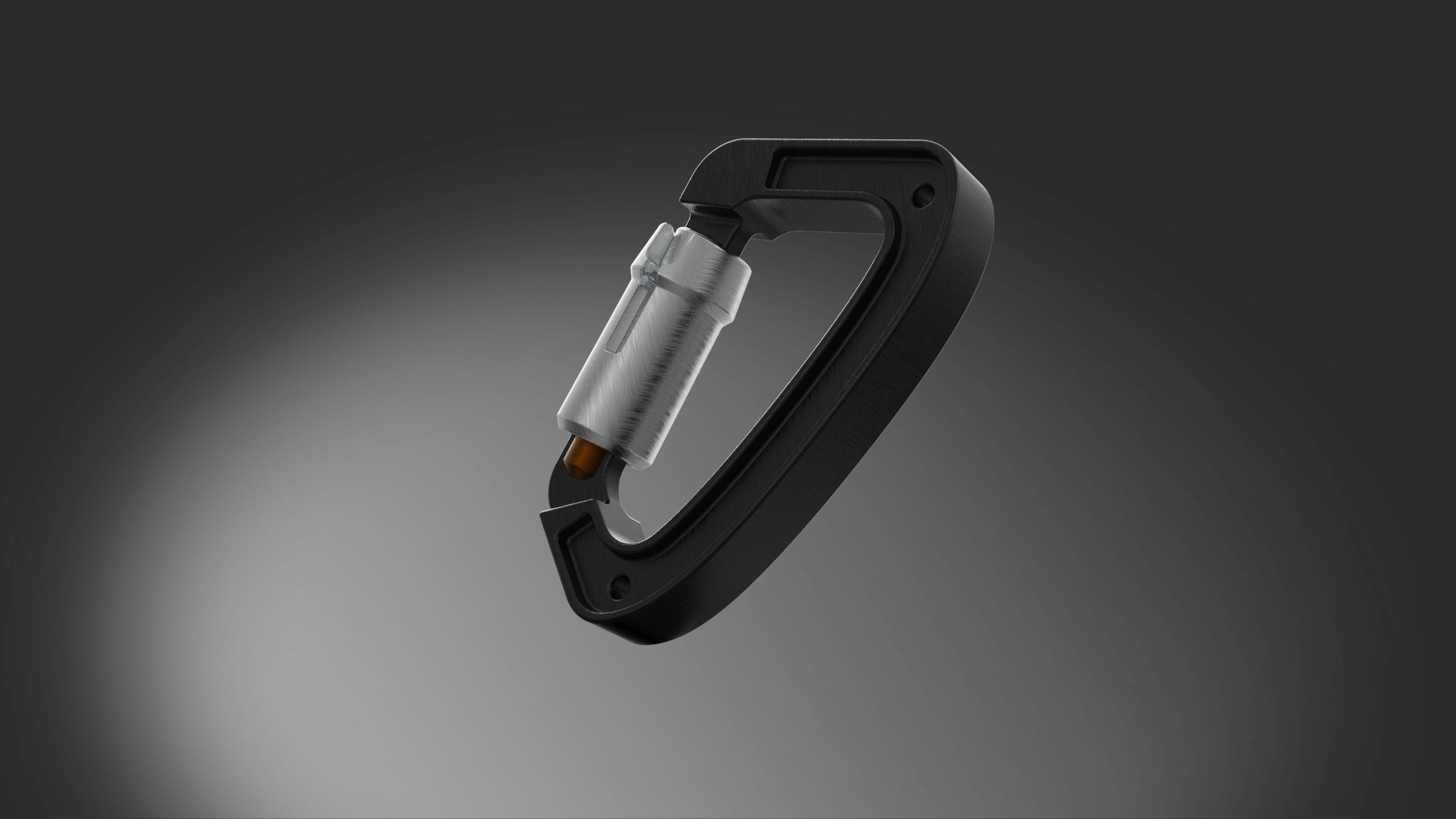 Climbing Carabiner brick 3D model_6