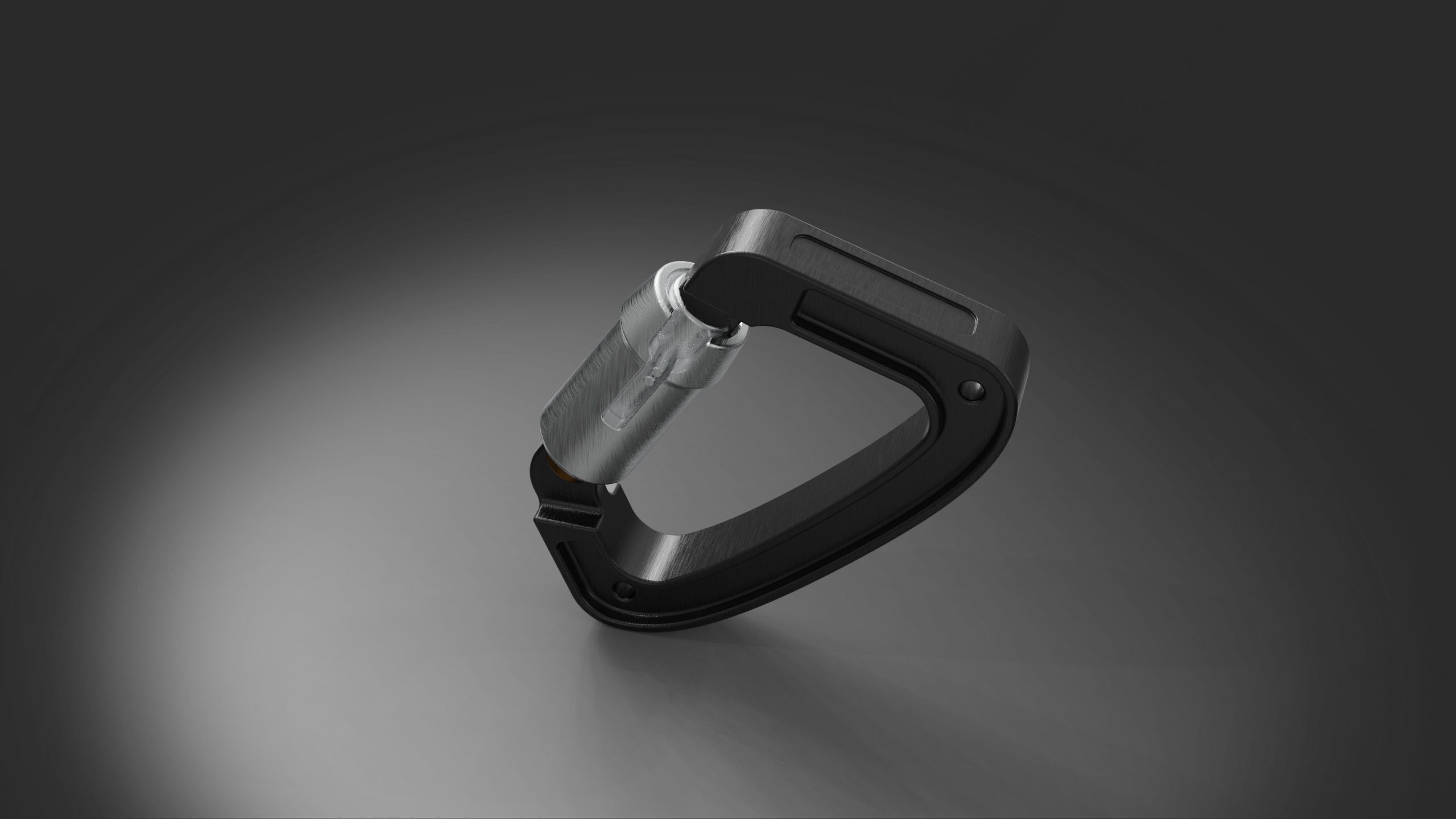 Climbing Carabiner brick 3D model_2