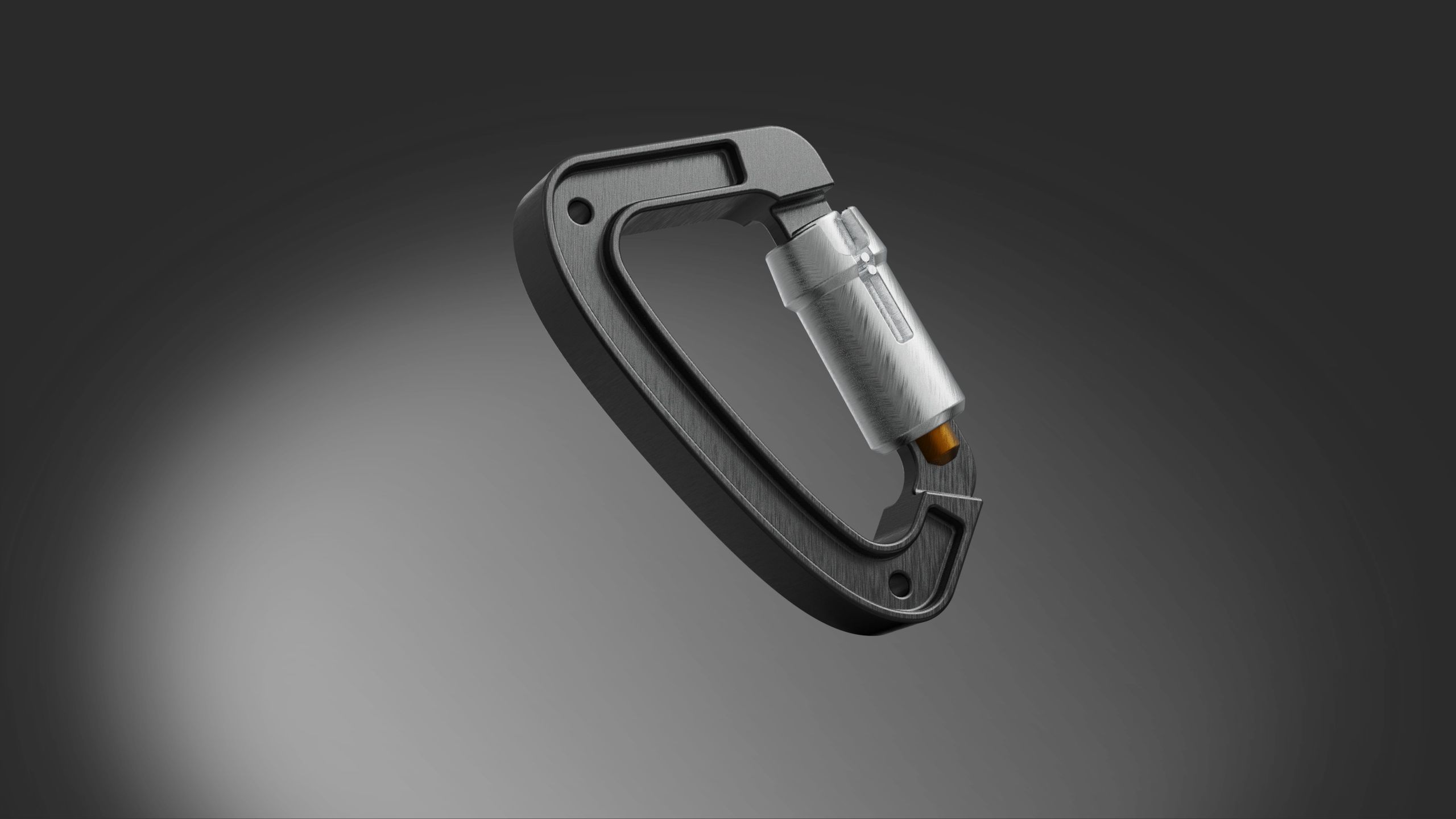 Climbing Carabiner brick 3D model_1