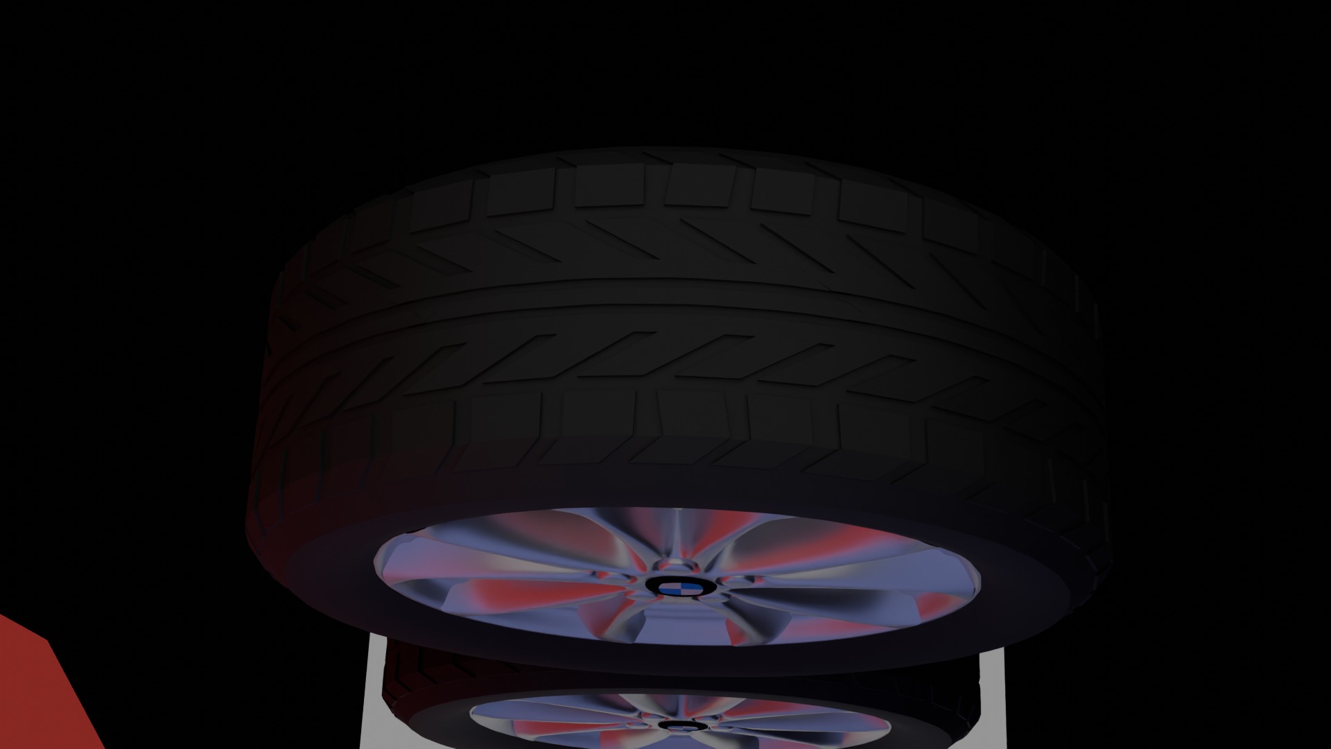 BWM X6 SUV TIRES Low-poly 3D model_3