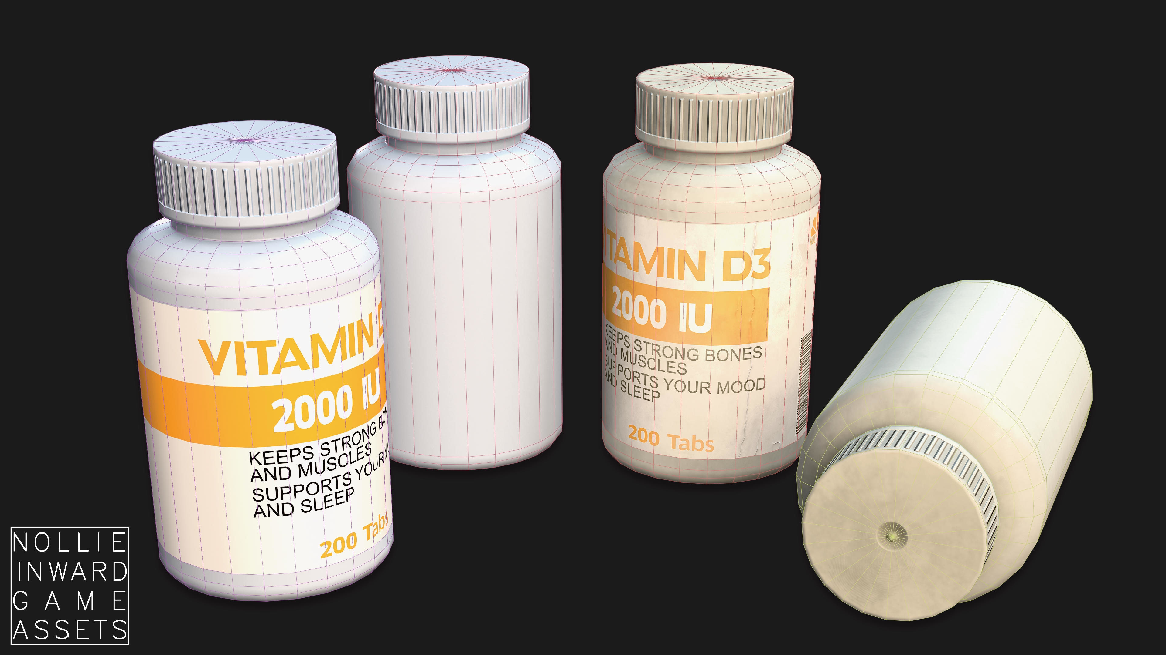 Medicine Pack - Game Ready Drawcall Optimized Low-poly 3D model_30