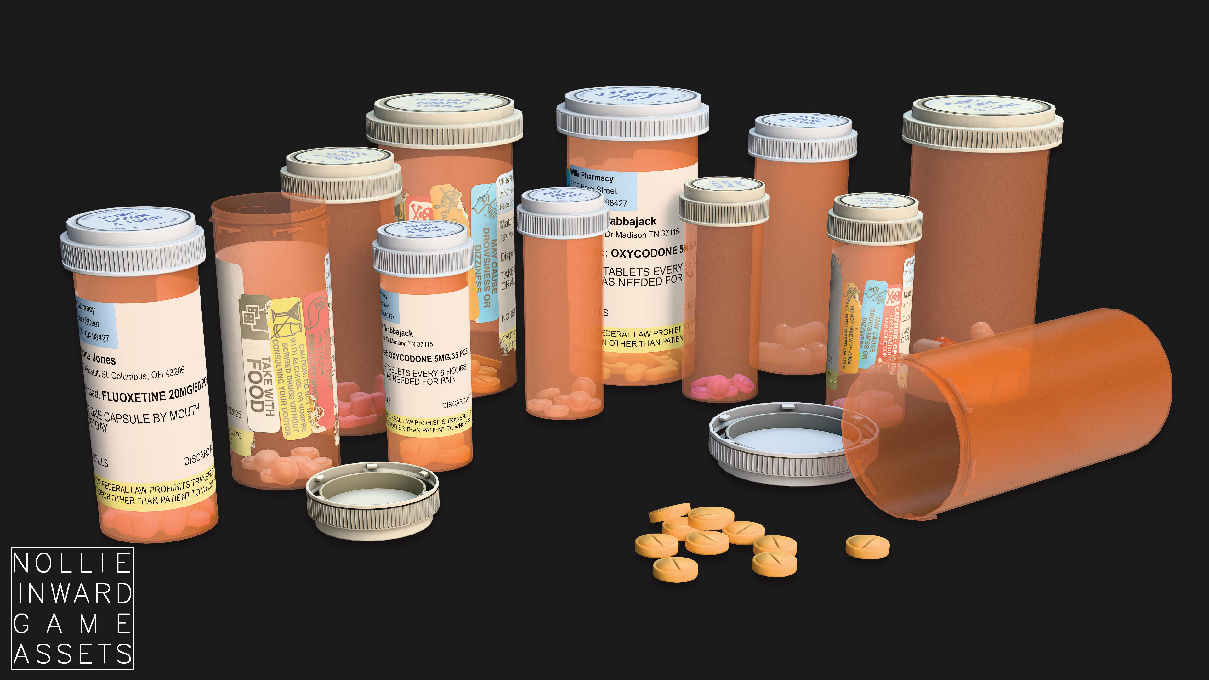 Medicine Pack - Game Ready Drawcall Optimized Low-poly 3D model_20