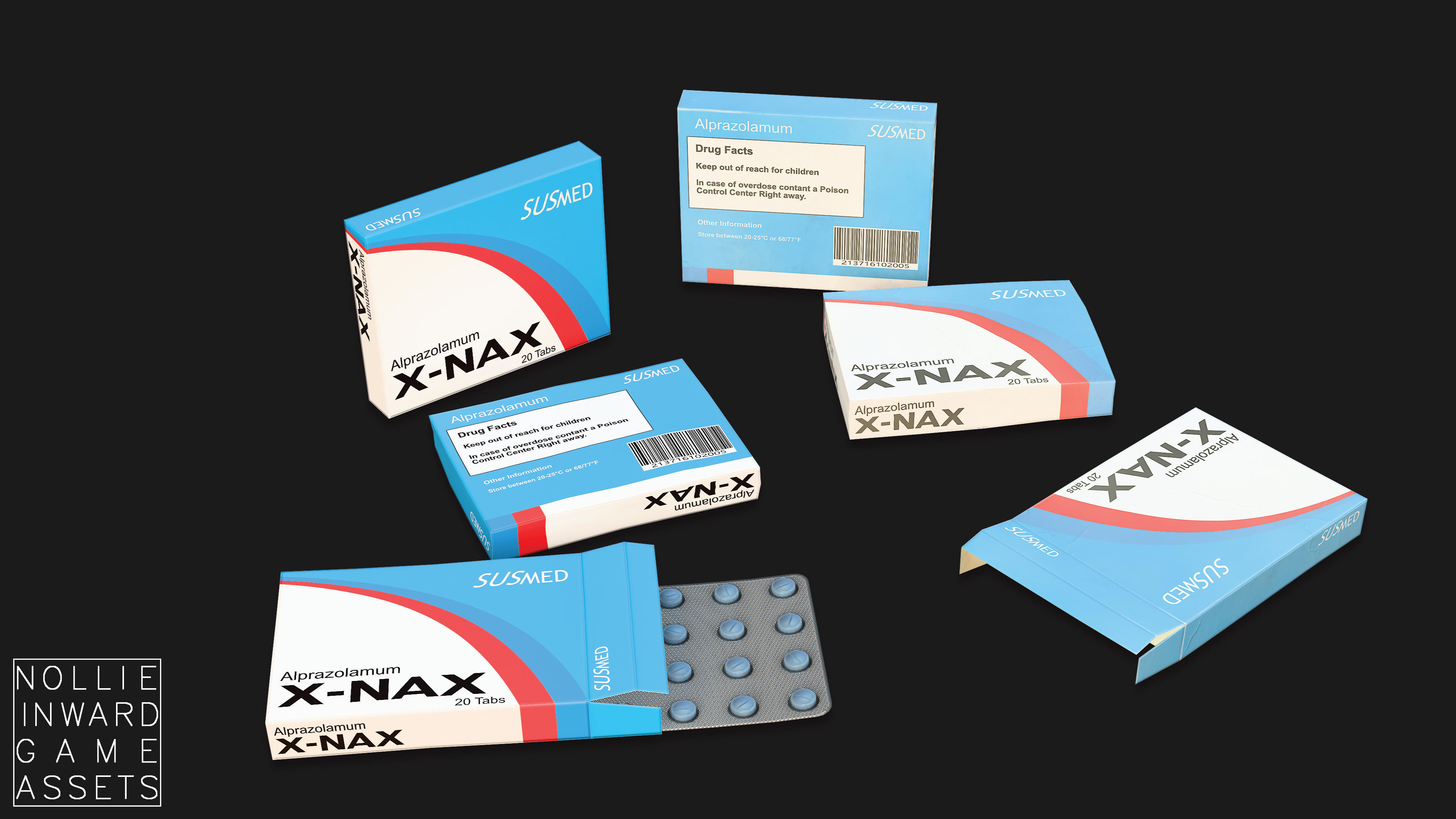 Medicine Pack - Game Ready Drawcall Optimized Low-poly 3D model_16