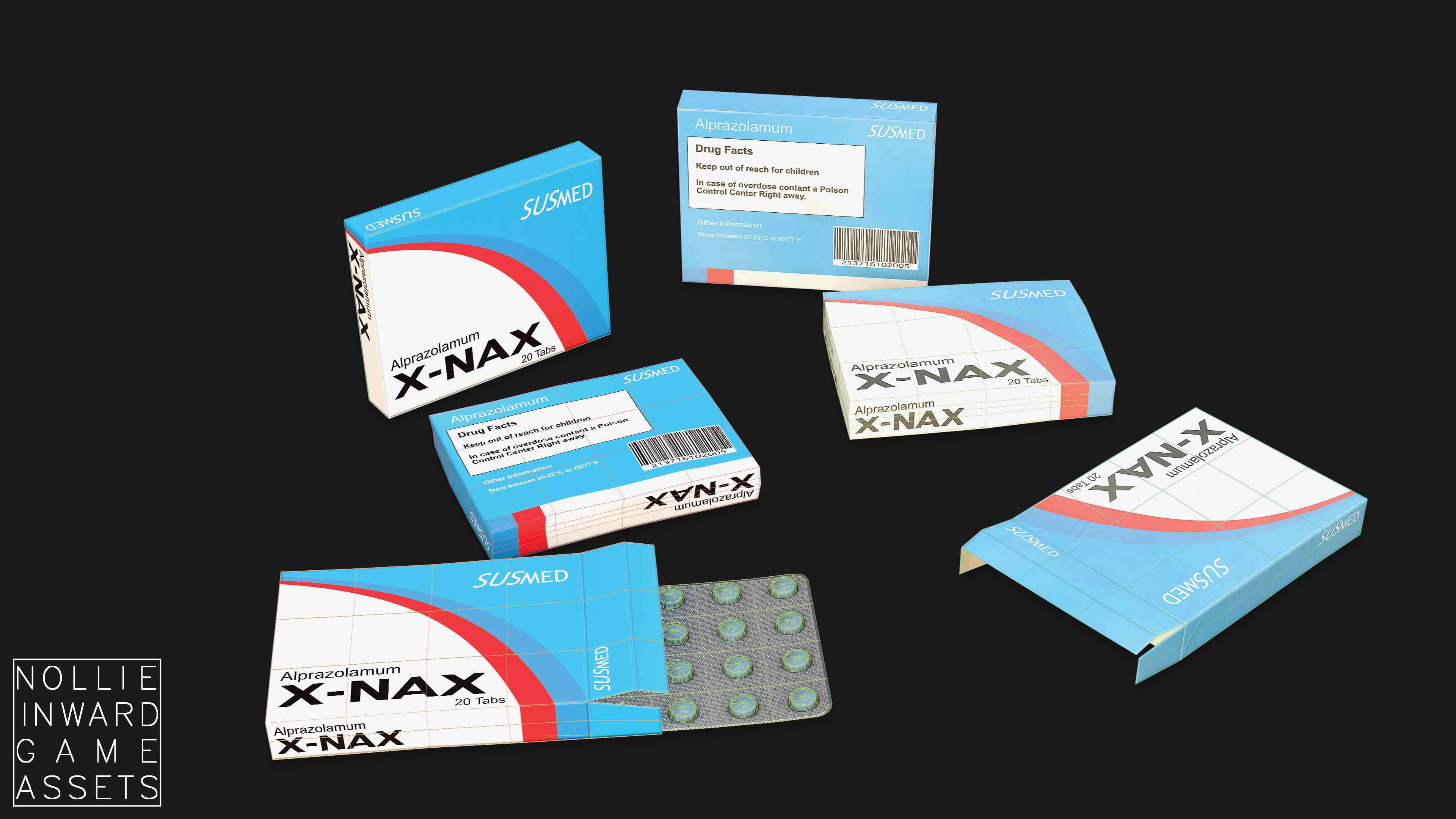 Medicine Pack - Game Ready Drawcall Optimized Low-poly 3D model_17