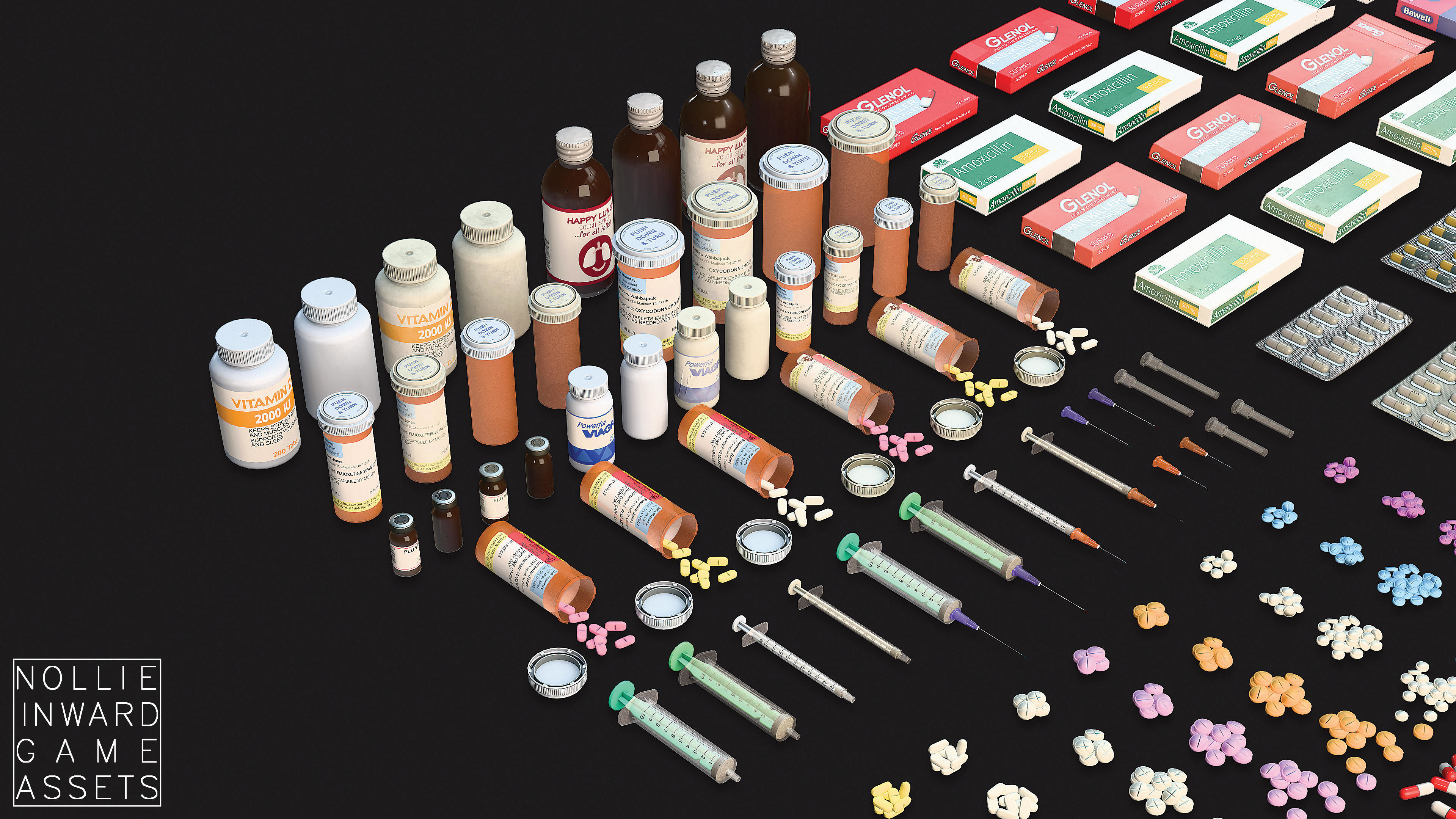 Medicine Pack - Game Ready Drawcall Optimized Low-poly 3D model_8