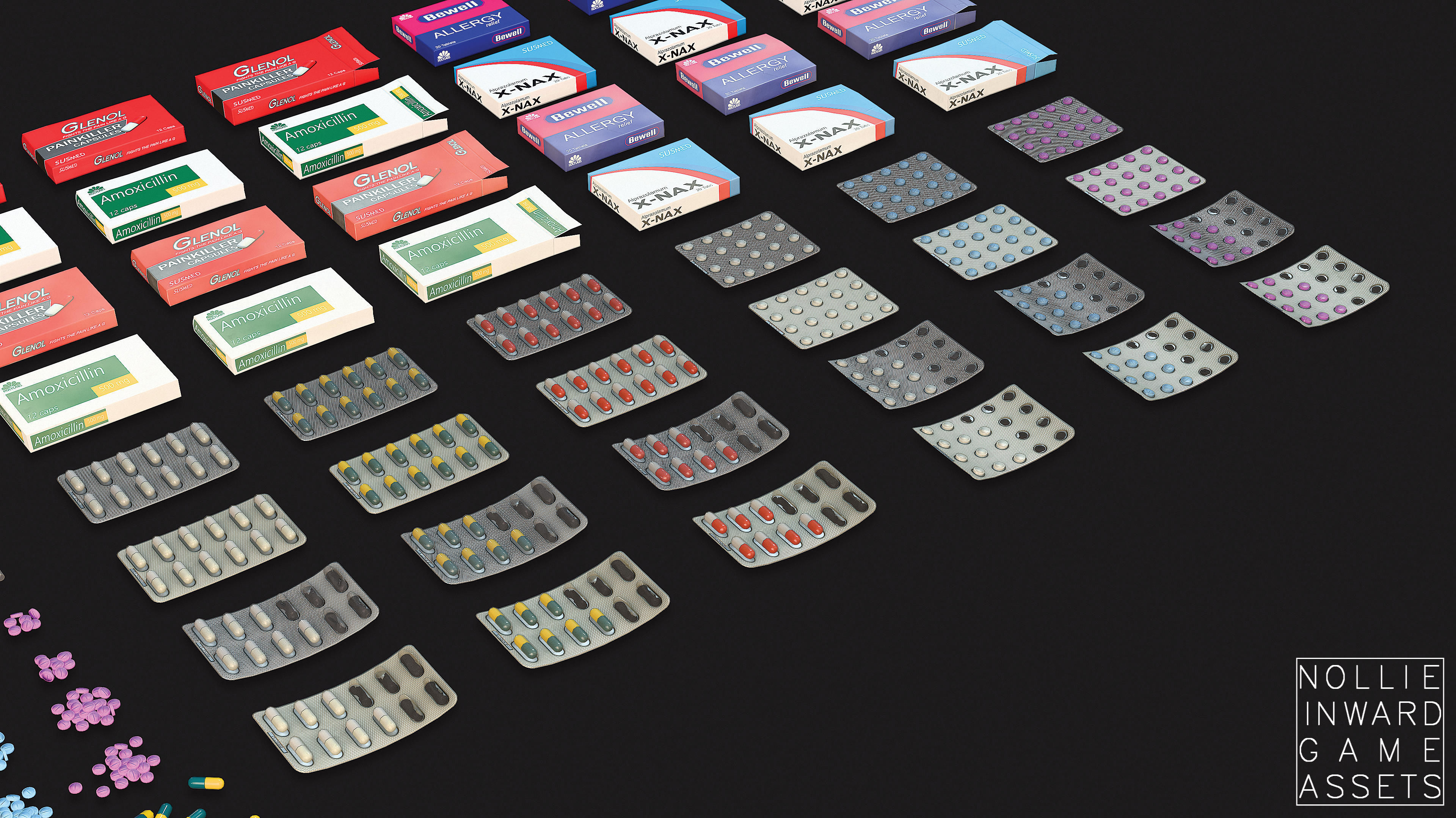 Medicine Pack - Game Ready Drawcall Optimized Low-poly 3D model_11