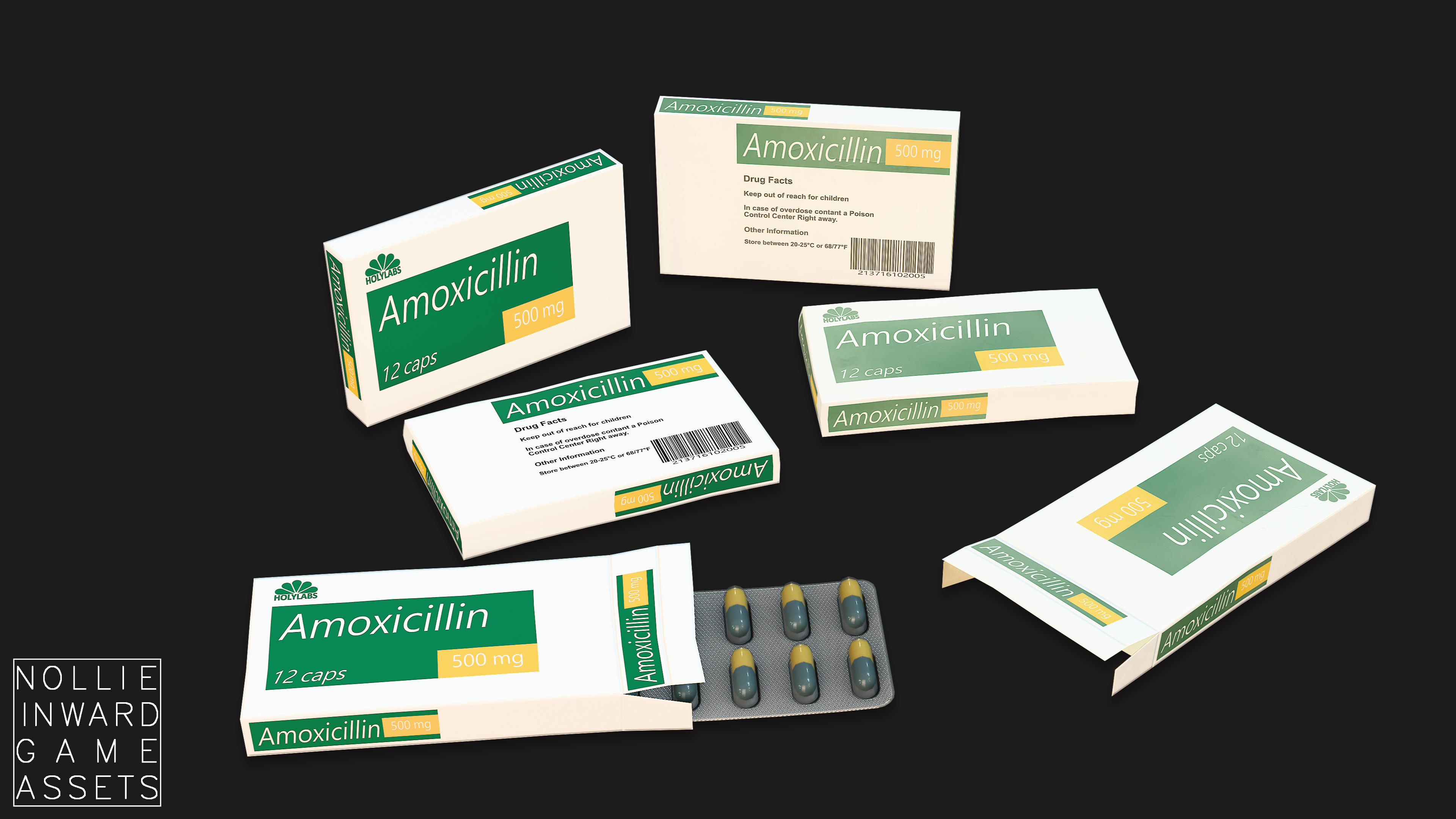 Medicine Pack - Game Ready Drawcall Optimized Low-poly 3D model_14