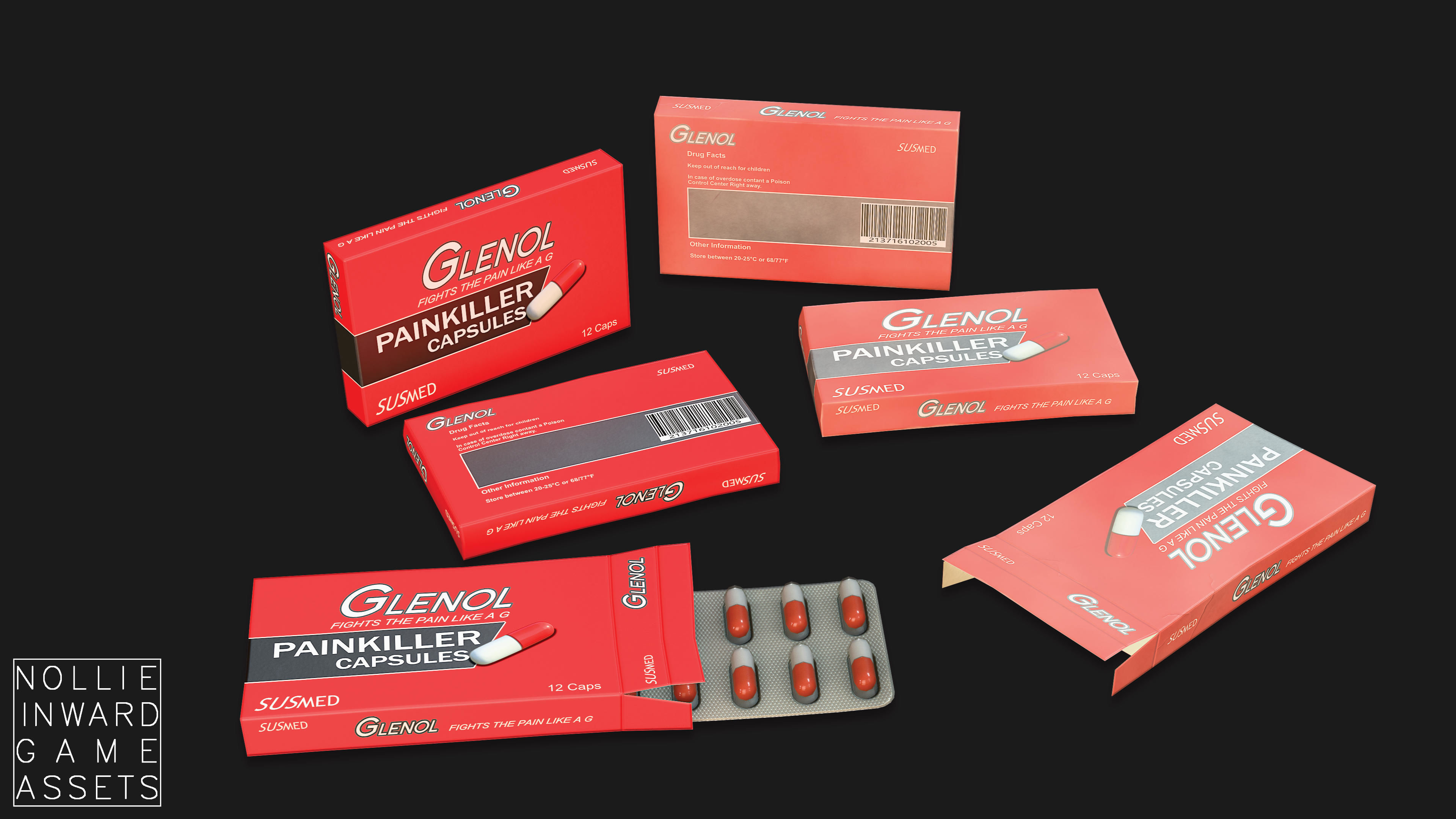 Medicine Pack - Game Ready Drawcall Optimized Low-poly 3D model_12