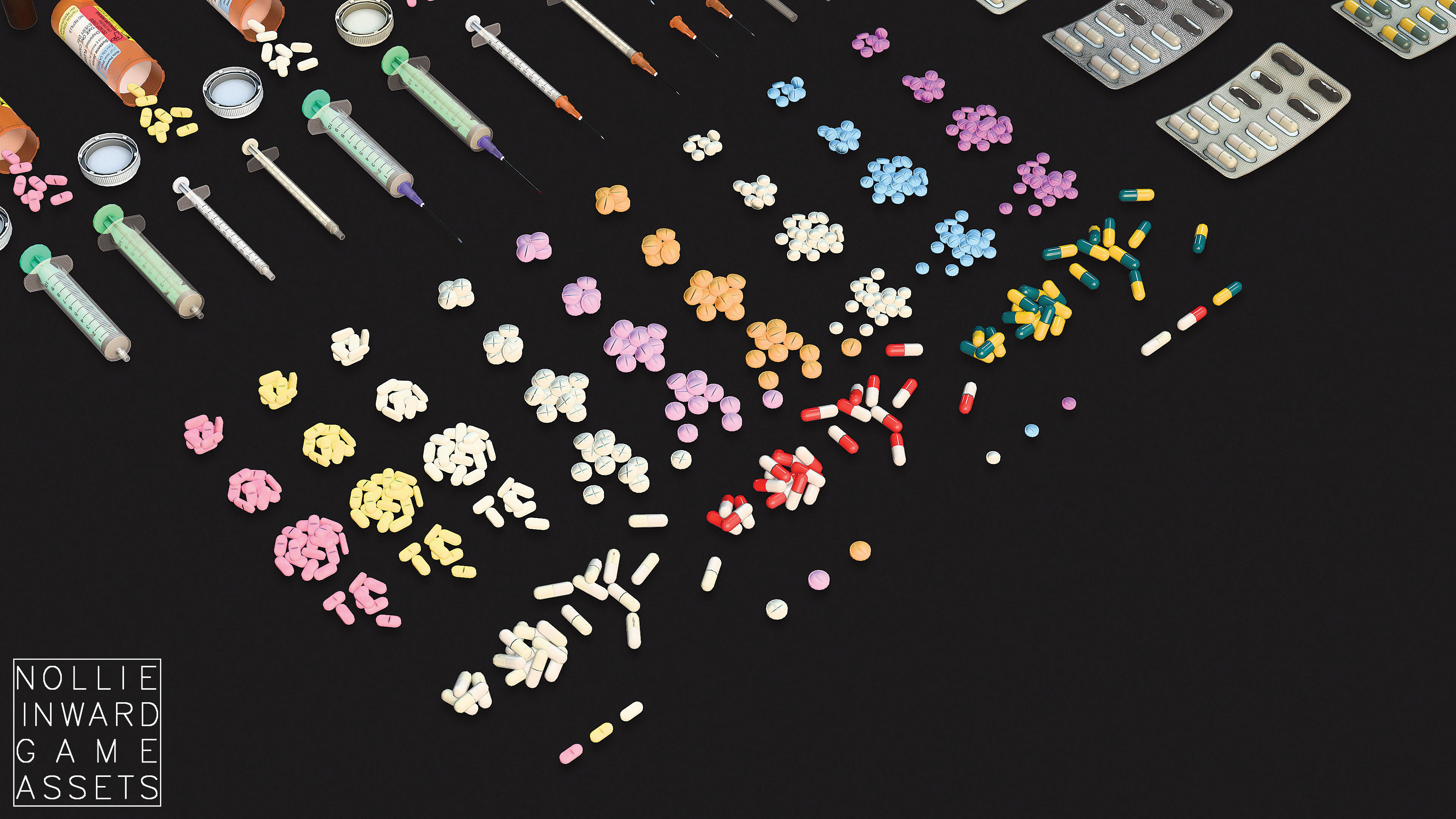 Medicine Pack - Game Ready Drawcall Optimized Low-poly 3D model_9