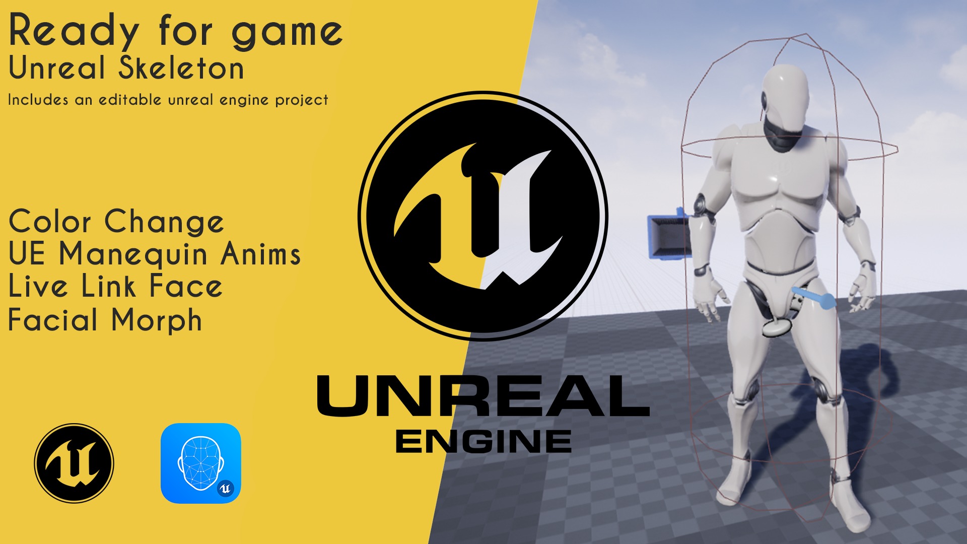 Realistic Female Athlete in Sportswear Unreal Engine Ready Low-poly 3D model_2