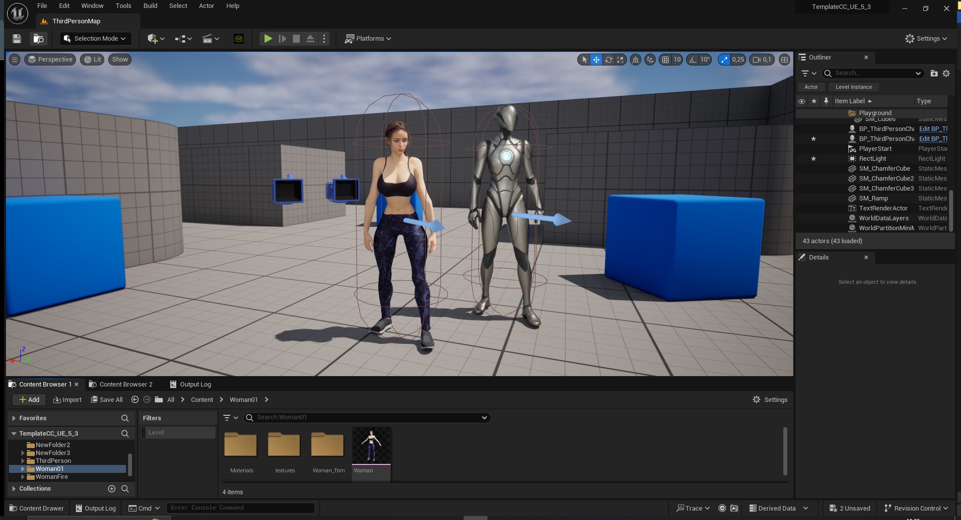 Realistic Female Athlete in Sportswear Unreal Engine Ready Low-poly 3D model_3