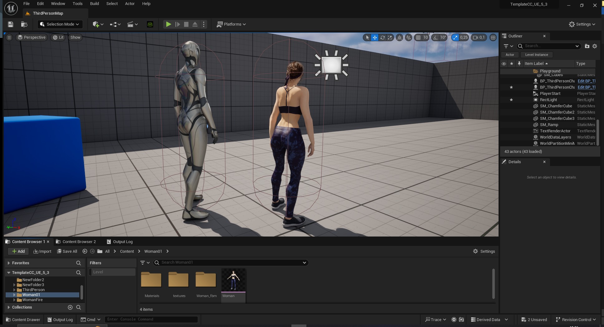 Realistic Female Athlete in Sportswear Unreal Engine Ready Low-poly 3D model_5