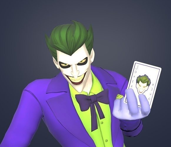 Joker Rig the joker 3D model animated rigged | CGTrader