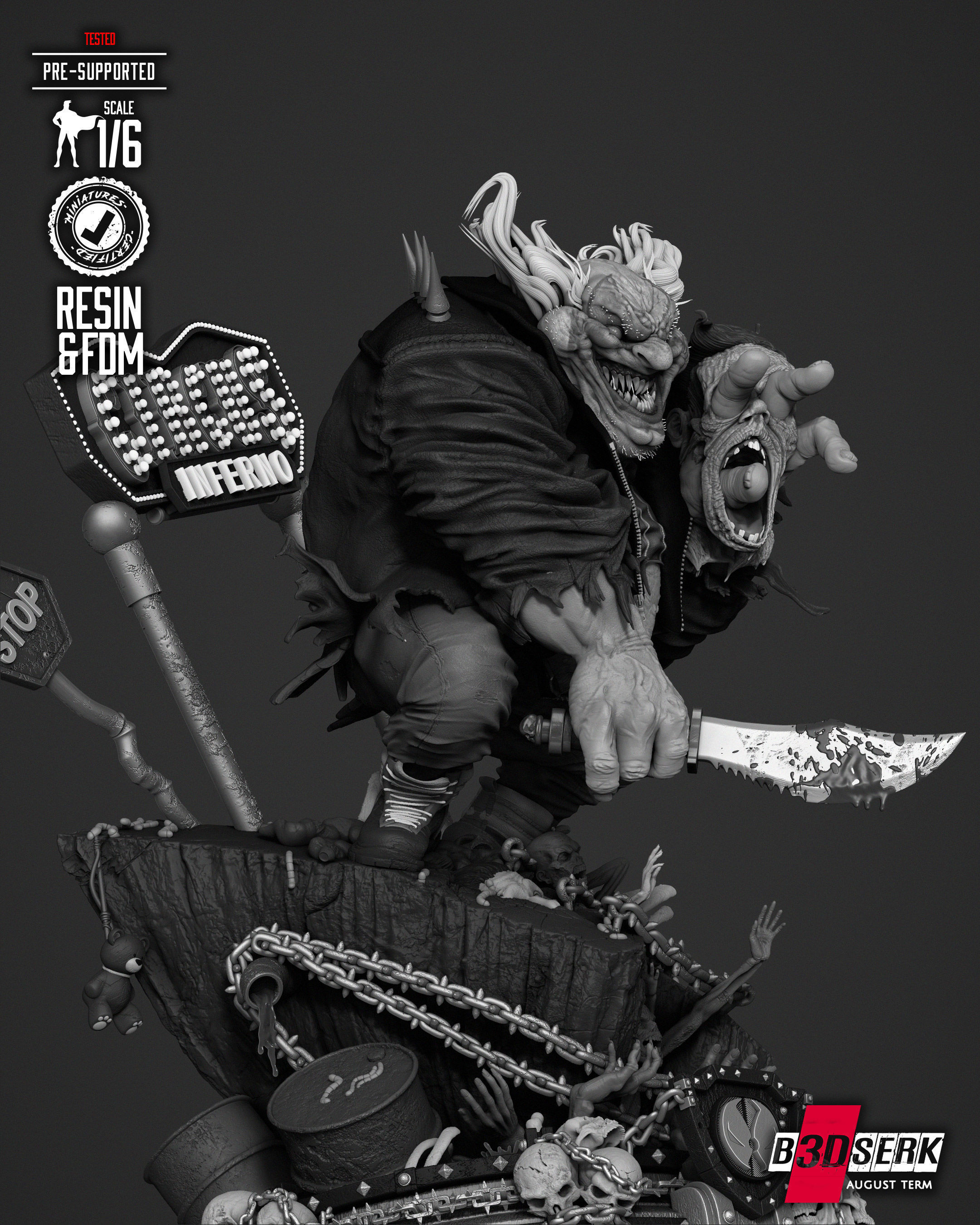 B3DSERK Violator Sculpture 3D print model_34