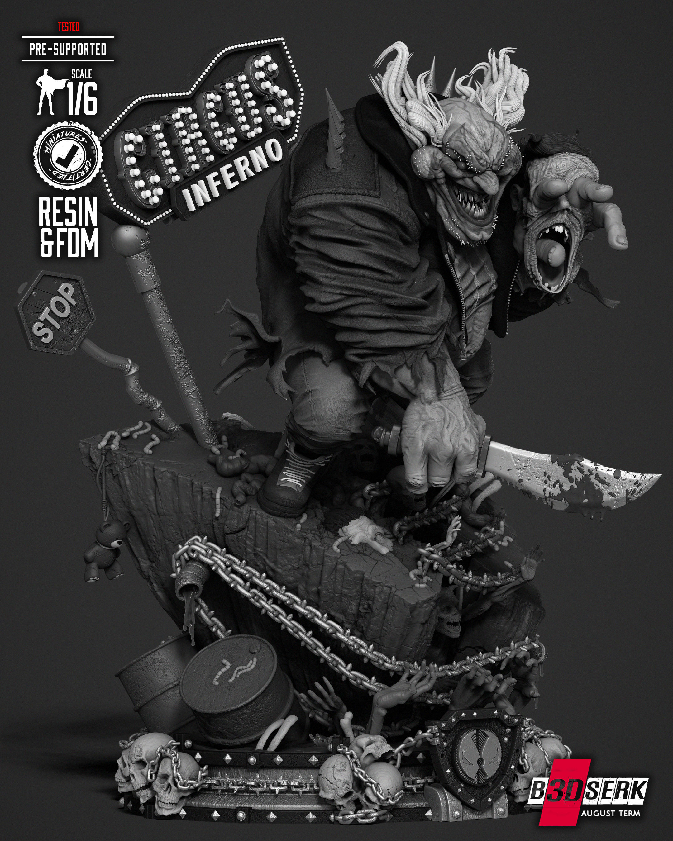 B3DSERK Violator Sculpture 3D print model_16