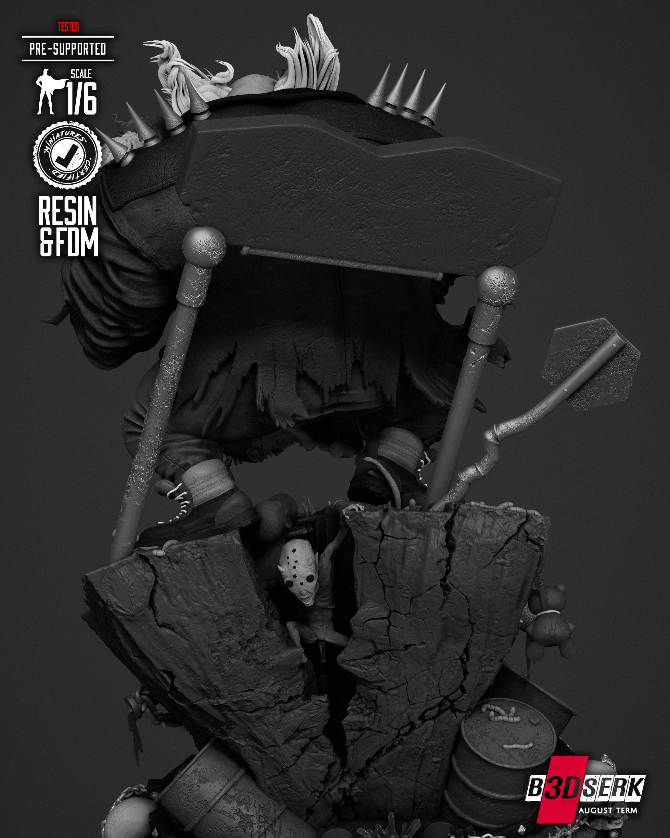 B3DSERK Violator Sculpture 3D print model_38