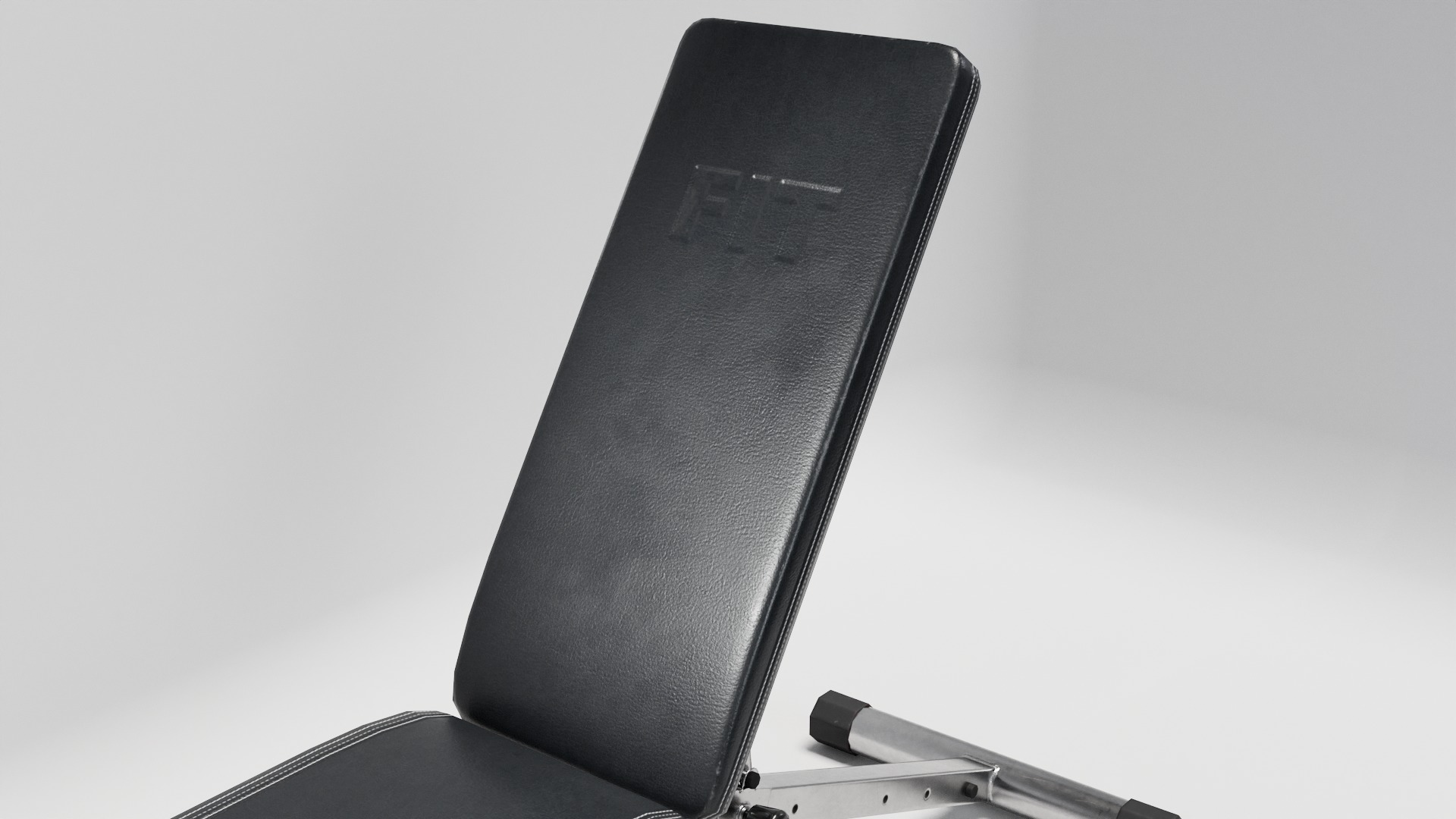 Gym Weight Bench Low-poly 3D model_5