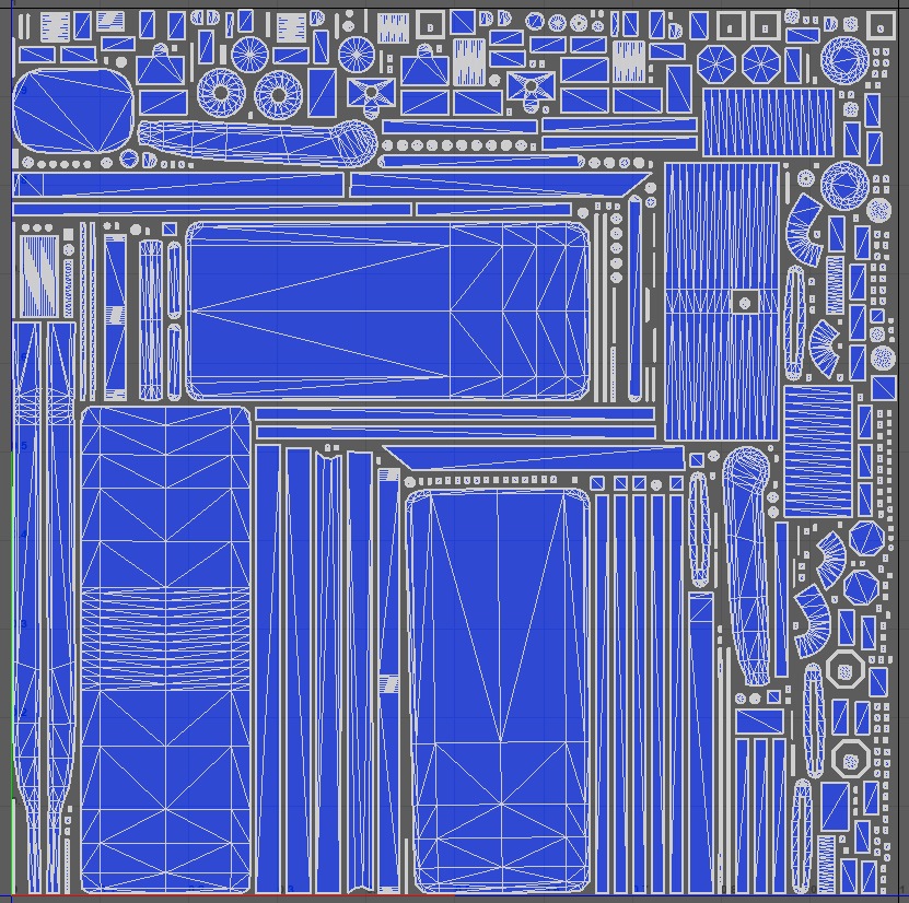 Gym Weight Bench Low-poly 3D model_10