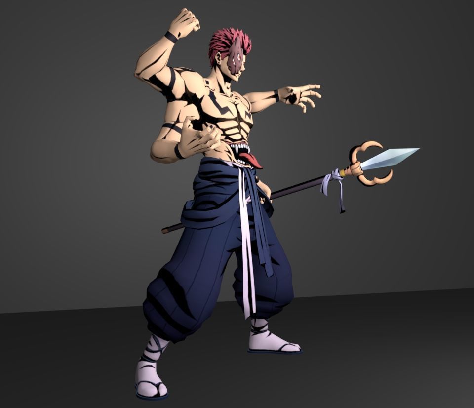 sukuna final form 3D model_3