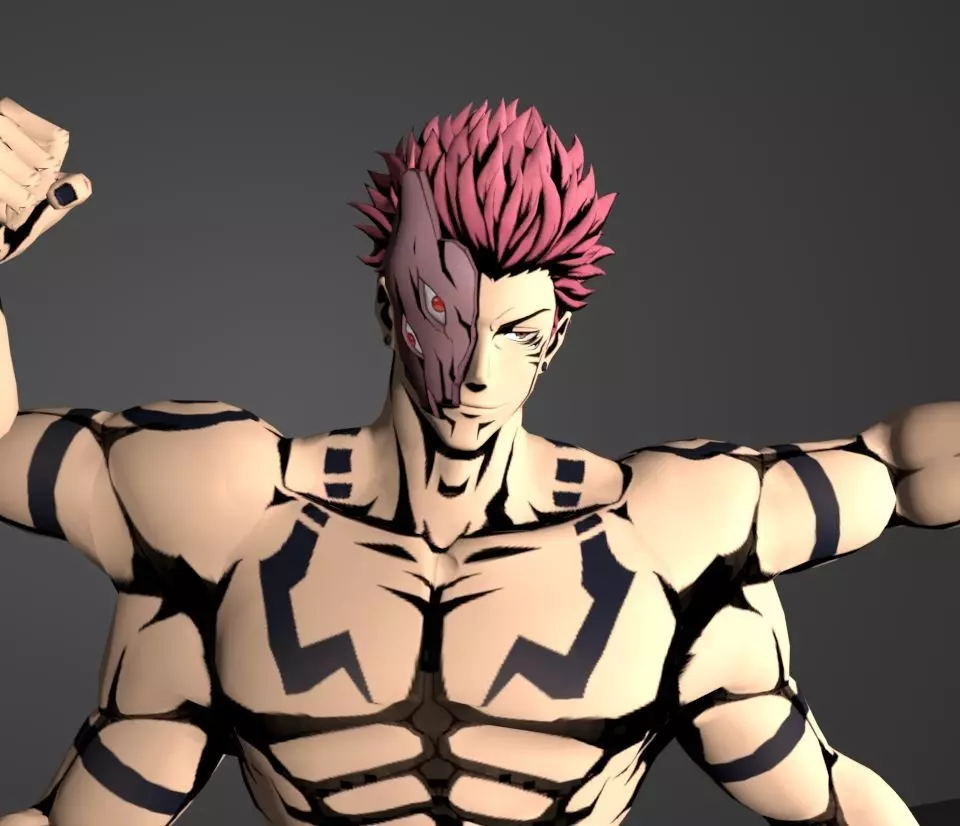 sukuna final form 3D model_0