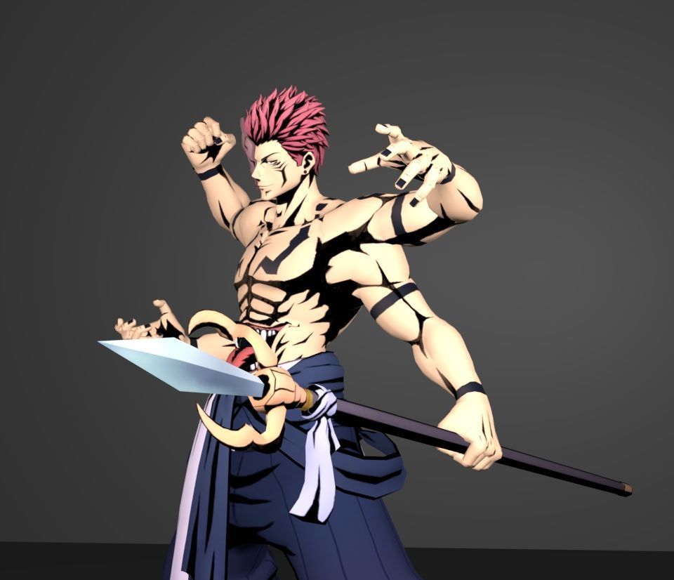sukuna final form 3D model_2