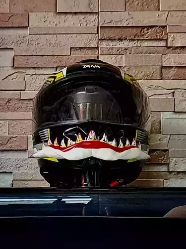 Shark Jaw Helmet Accessory Chin Mount 3D print model