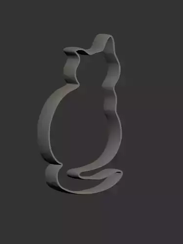 Cat Cookie Cutter - Cookie Cutter - Cat Stl