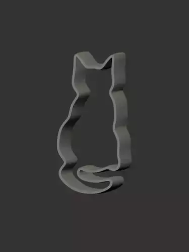 Cat Cookie Cutter Stl - Cookie Cutter - Cat