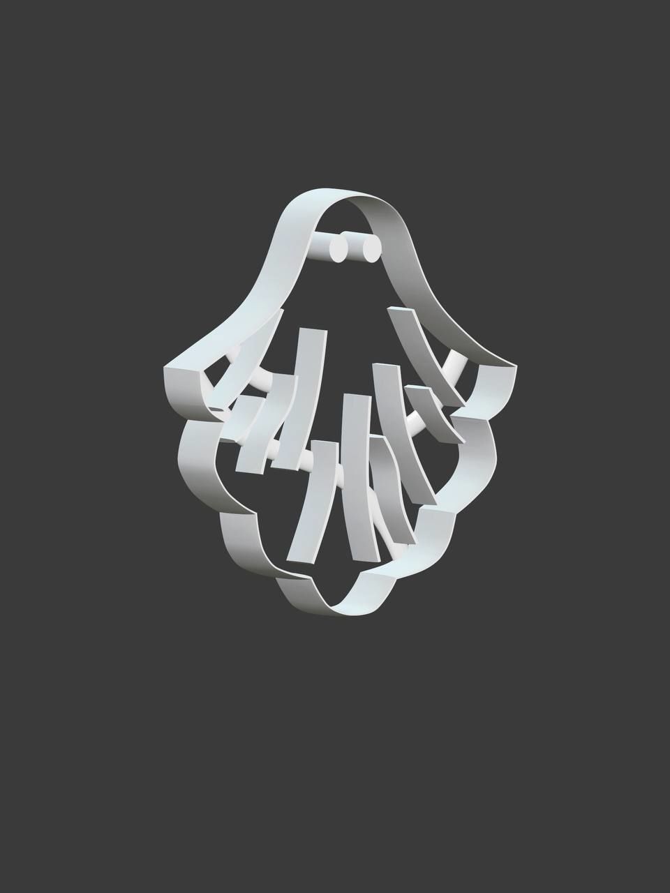 Ghost Cookie Cutter - Cookie Cutter - Cute Ghost Cookie Cutter 3D print model_1