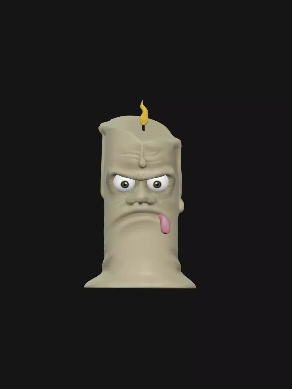 Funny Candle Decor - Candle Stl - Comic Candle 3D print model