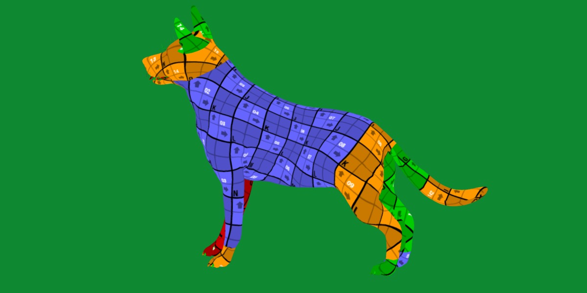 Shiloh Shepherd Dog Low-poly 3D model_24