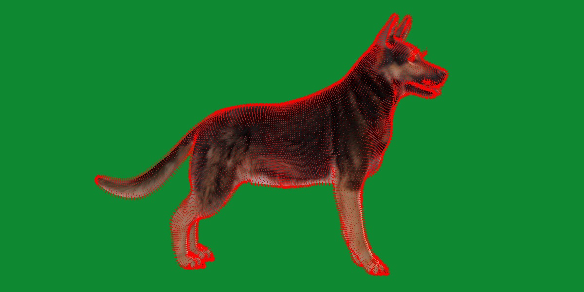 Shiloh Shepherd Dog Low-poly 3D model_20