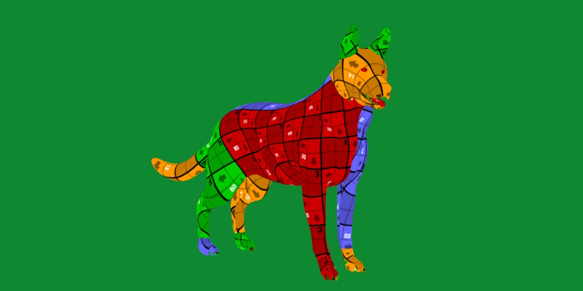 Shiloh Shepherd Dog Low-poly 3D model_22