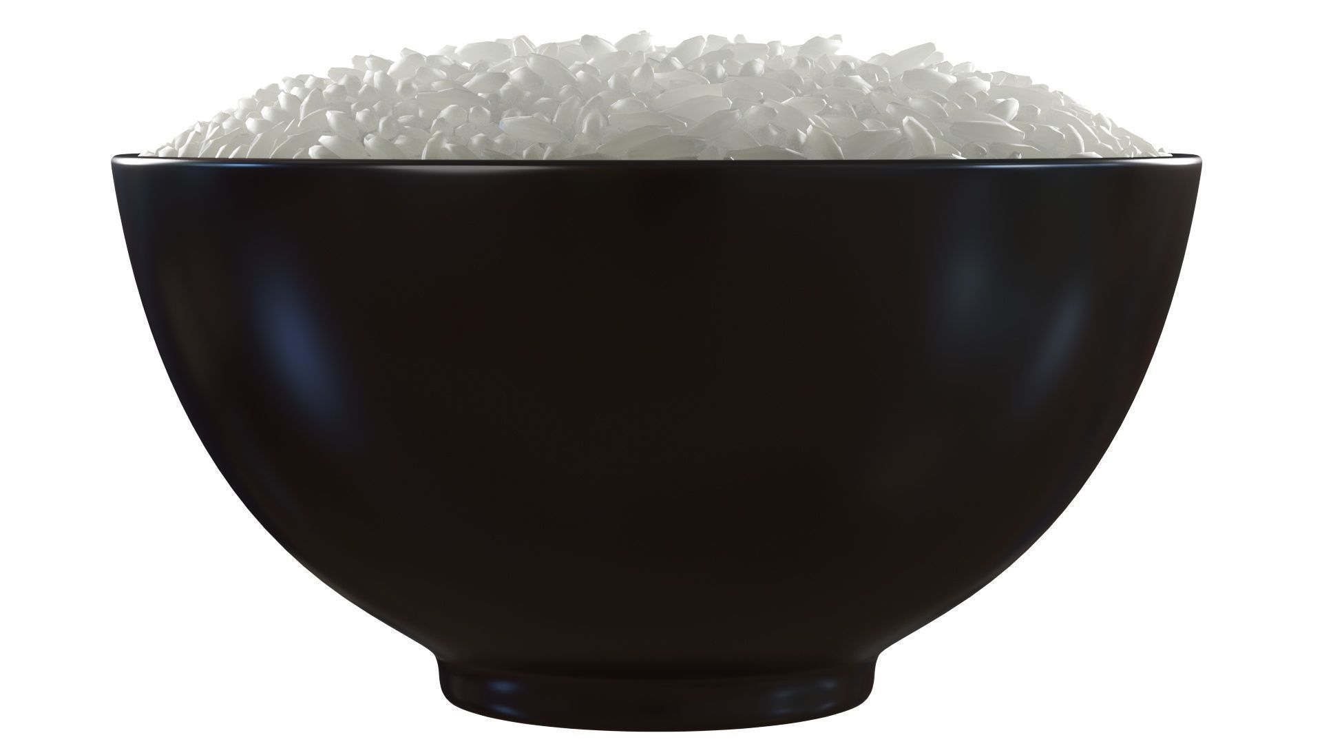 Uncooked Bowl of Rice 3D model_3