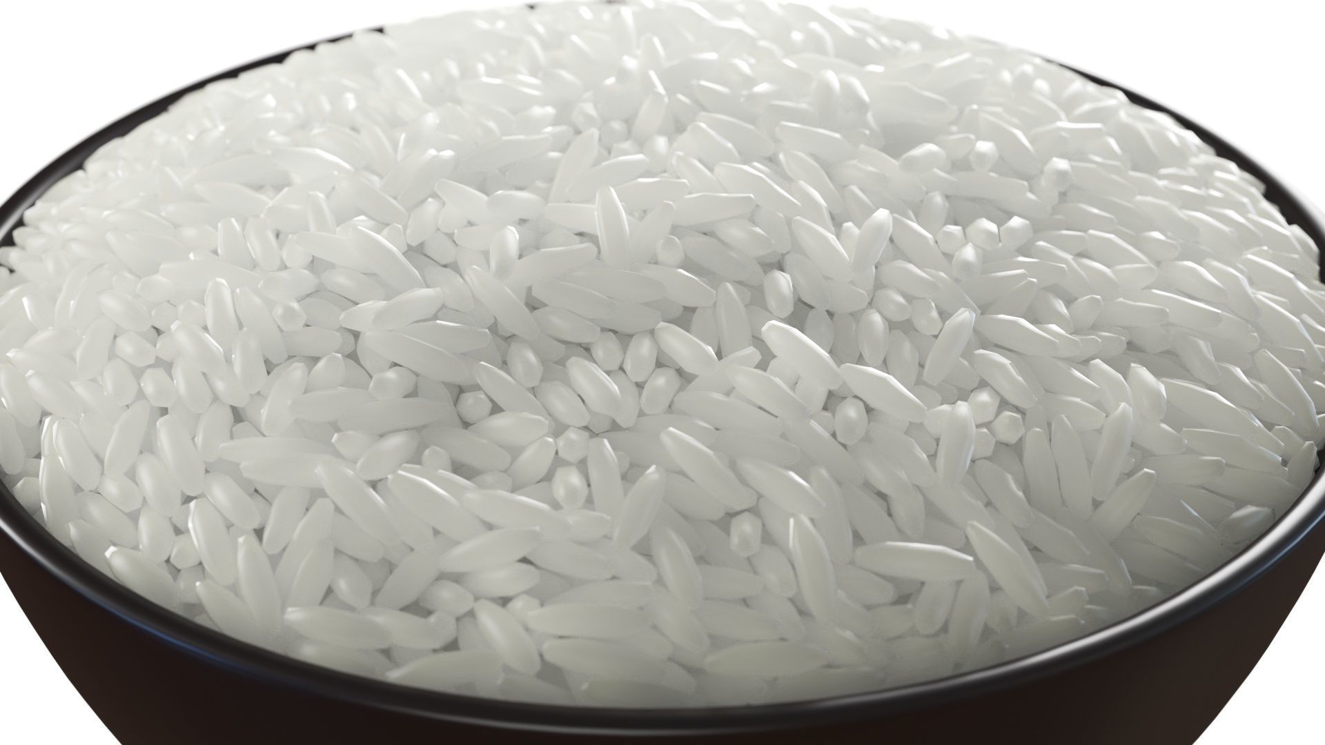Uncooked Bowl of Rice 3D model_5