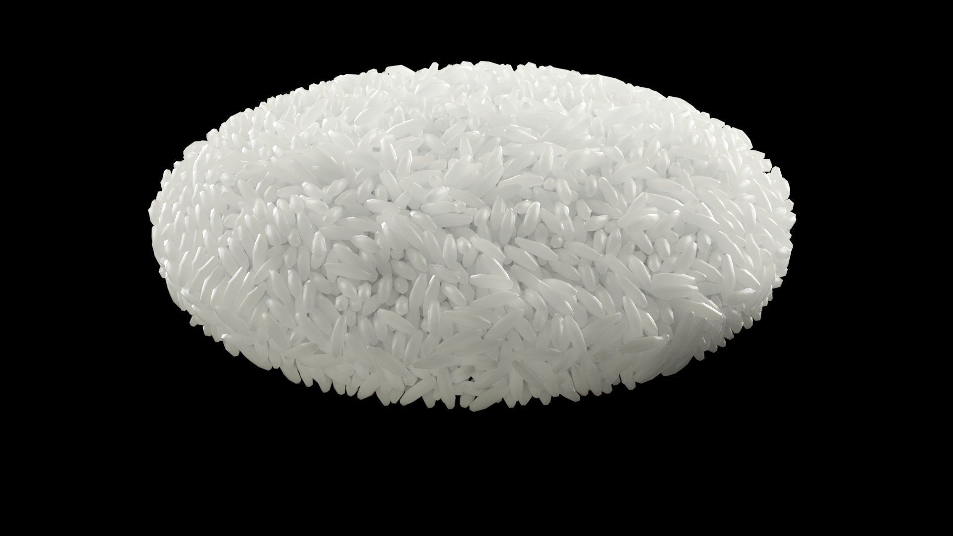 Uncooked Bowl of Rice 3D model_7