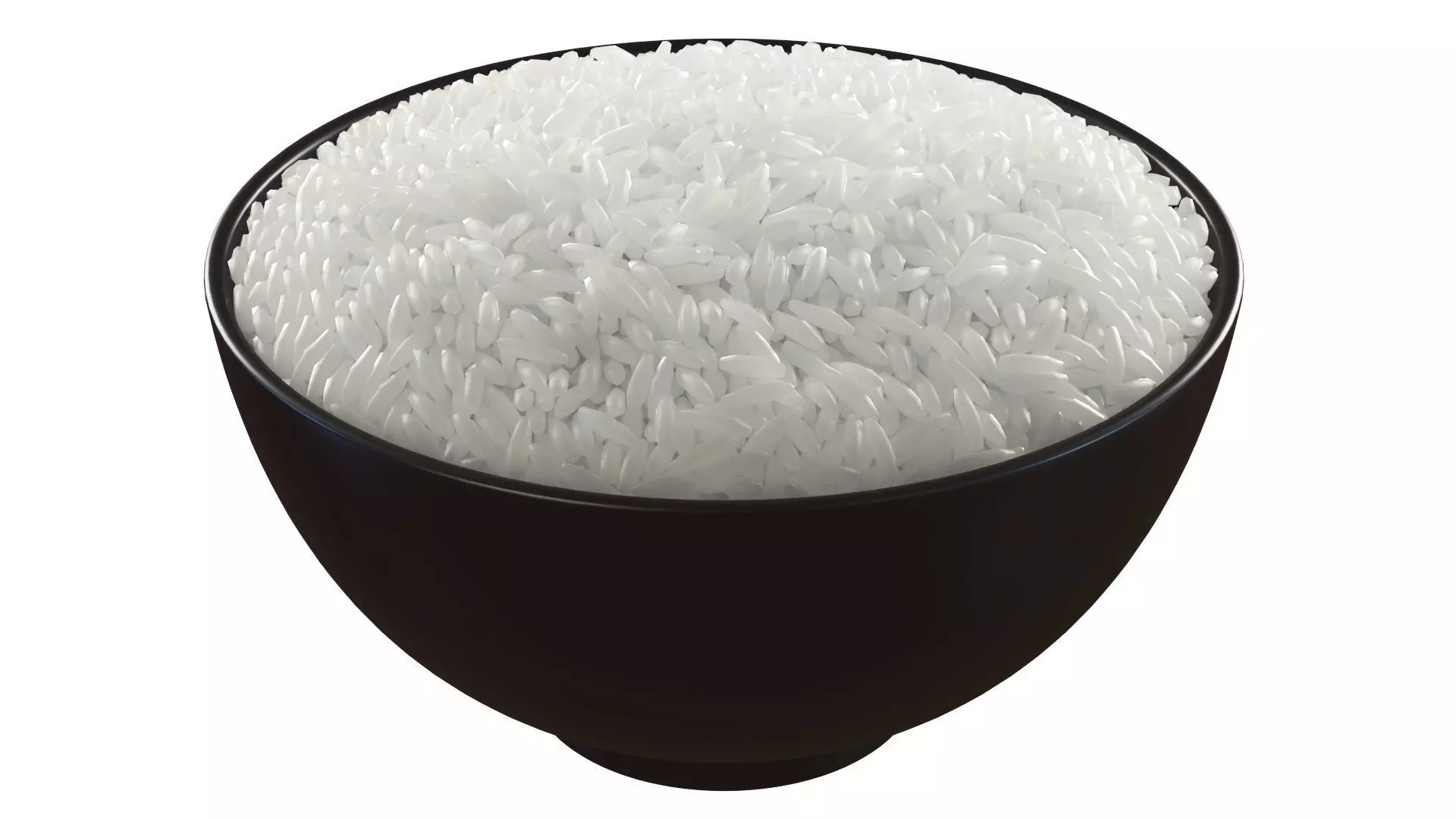 Uncooked Bowl of Rice 3D model_0